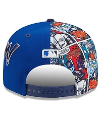 New Era Men's Royal/Navy Toronto Blue Jays 2025 Mlb Diamond Hero Edition 9FIFTY Snapback Hat