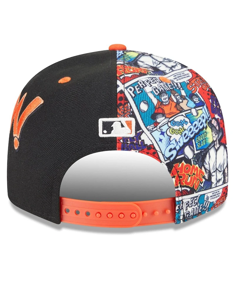 New Era Men's Black/Orange San Francisco Giants 2025 Mlb Diamond Hero Edition 9FIFTY Snapback Hat