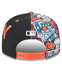 New Era Men's Black/Orange San Francisco Giants 2025 Mlb Diamond Hero Edition 9FIFTY Snapback Hat