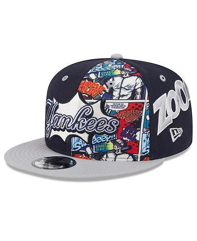 New Era Men's Navy/Gray New York Yankees 2025 Mlb Diamond Hero Edition 9FIFTY Snapback Hat