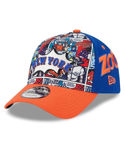 New Era Men's Royal/Orange New York Mets 2025 Mlb Diamond Hero Edition A-Frame 9FORTY Adjustable Hat