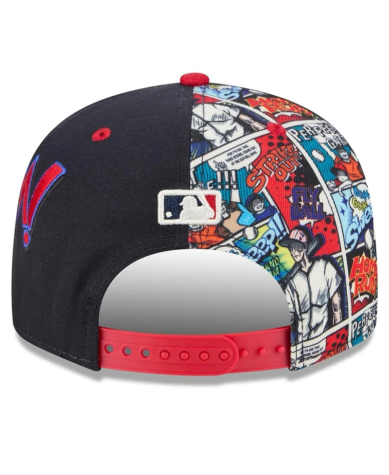 New Era Big Boys and Girls Navy/Red Boston Red Sox 2025 Mlb Diamond Hero Edition 9FIFTY Snapback Hat