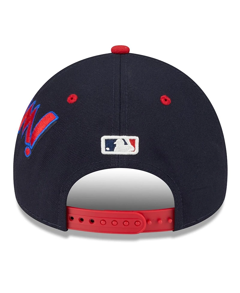 New Era Big Boys and Girls Navy/Red Minnesota Twins 2025 Mlb Diamond Hero Edition A-Frame 9FORTY Adjustable Hat