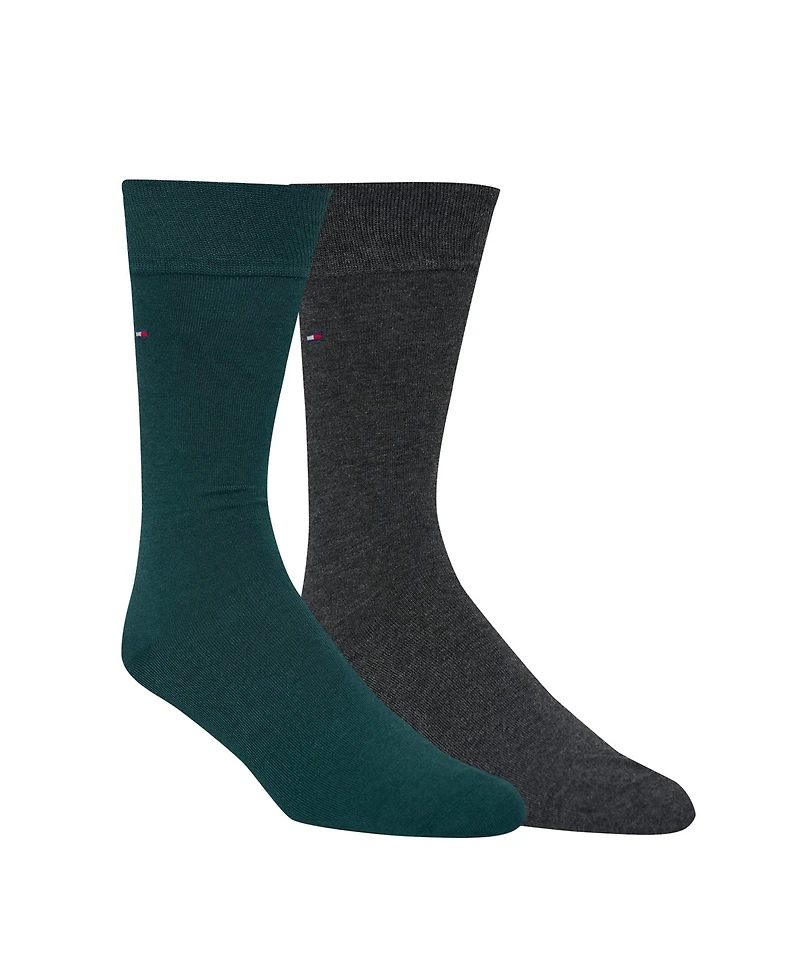 Tommy Hilfiger Men's 2-Pack Solid Dress Socks