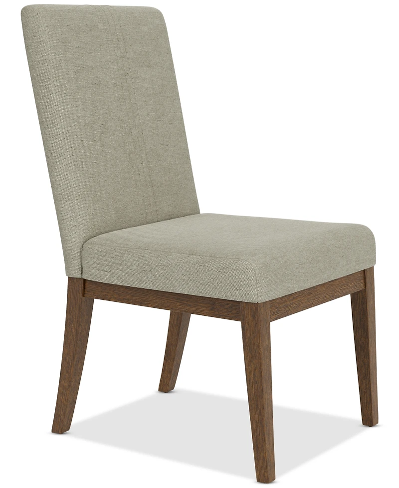Davie Cracked Oak Upholstered Chair