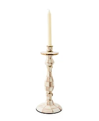 MacKenzie-Childs Mocha Check Large Candlestick
