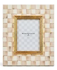 MacKenzie-Childs Mocha Check Frame, 5" x 7"