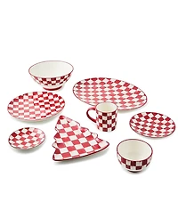 MacKenzie-Childs Cherry Check Tree Dish