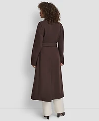 Dkny Women's Notch Collar Belted Wrap Coat