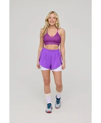 Oosc Women's Medium Support Infinite Sports Bra - Purple