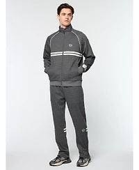 Sergio Tacchini Big & Tall Dallas Houndstooth Track Jacket