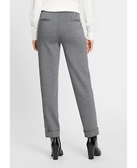Olsen Lisa Fit Micro Pattern Cropped Pant