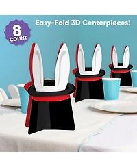 Big Dot of Happiness Freestanding 3D Magic Show Centerpiece Table Decorations