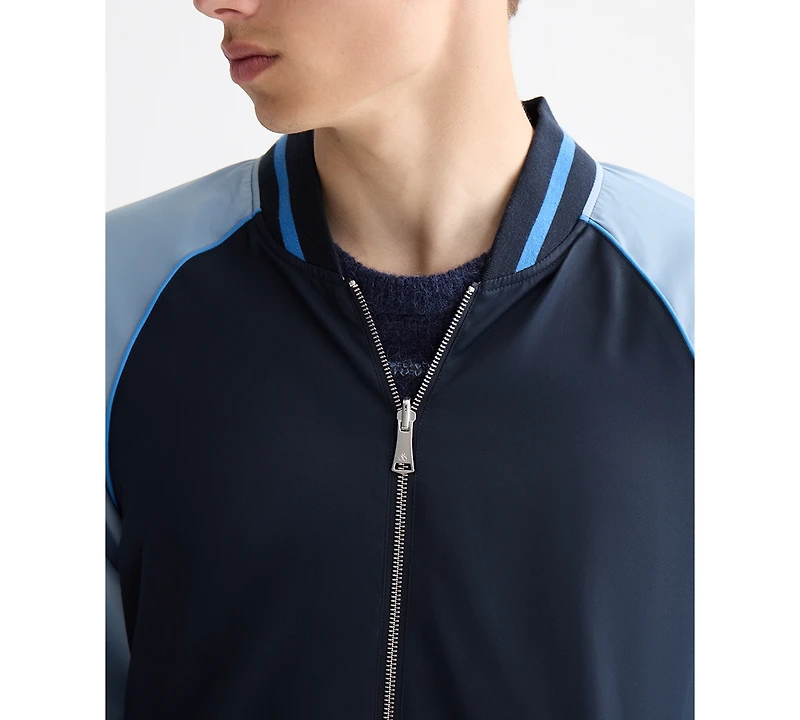 Scotch & Soda Men's Reversible Bomber Jacket