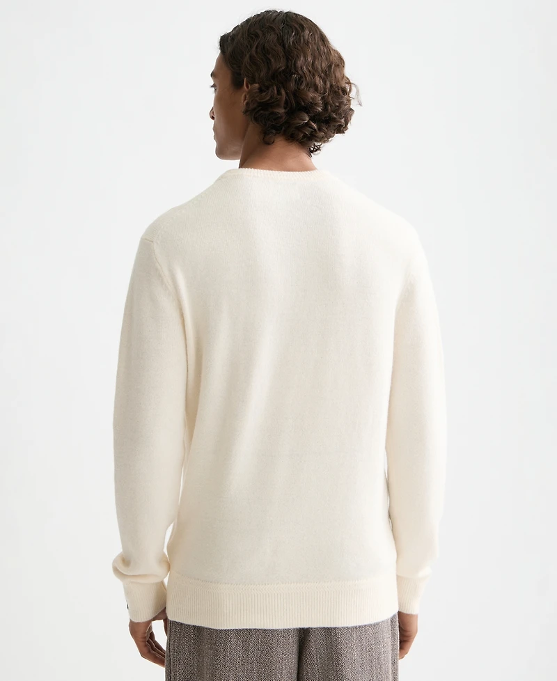 Scotch & Soda Men's Solid Crew Neck Sweater