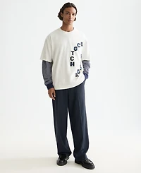 Scotch & Soda Men's Loose Fit Applique T-Shirt