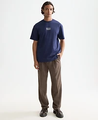 Scotch & Soda Men's Relaxed Fit Cross Stitch Artwork T-Shirt