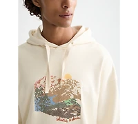 Scotch & Soda Men's Loose Fit Embroidered Artwork Hoodie