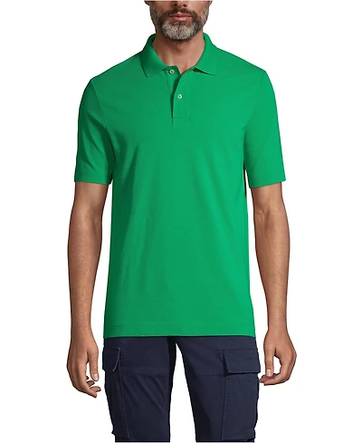 Lands' End Men's Short Sleeve Basic Mesh Polo Shirt
