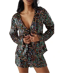 Warehouse Women's Premium Hand Embellished Sequin Jacket