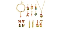 Dr. Seuss Grinch Jewelry Advent Gift Set: Necklace, Bracelet & Charms Mix & Match Christmas Calendar Box Collection