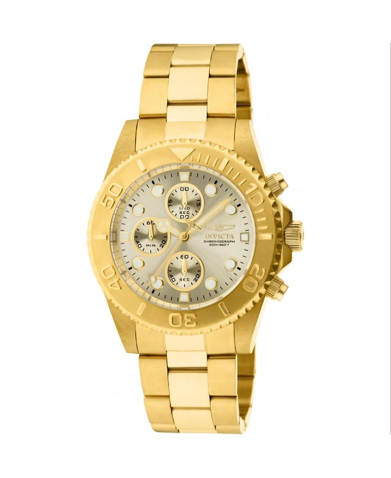 Invicta Men's Pro Diver Quartz Chronograph Champagne Dial Watch