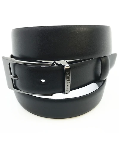 Ted Baker London Men's Reversible Double Loop Leather Belt