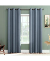 No. 918 Lance Textured Semi-Sheer Grommet Curtain Panel