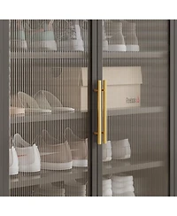Mega Casa Shoe Storage Cabinet with Doors, 6-Tier Sturdy Support Legs, Shoes Rack Organizer for Entryway, Front Door