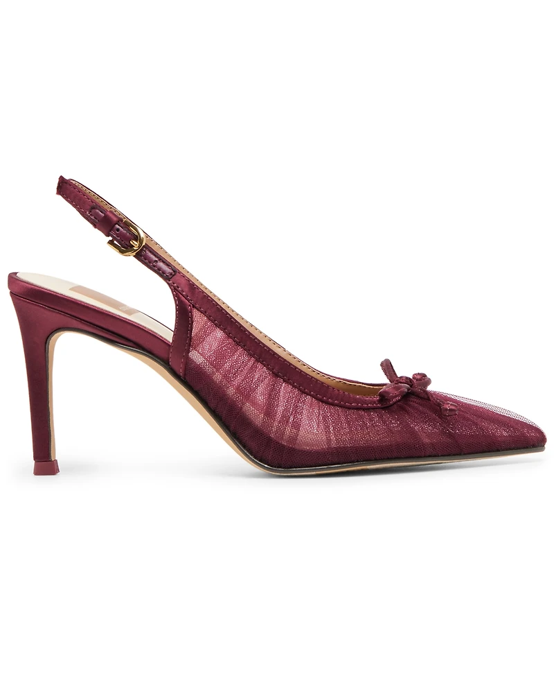 Dolce Vita Women's Yela Tule Bow Slingback Pumps