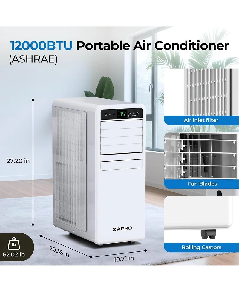 Zafro 12,000 Btu Por