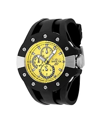 Invicta Men's 48120 S1 Rally Quartz Chronograph Black, Yellow Dial Watch