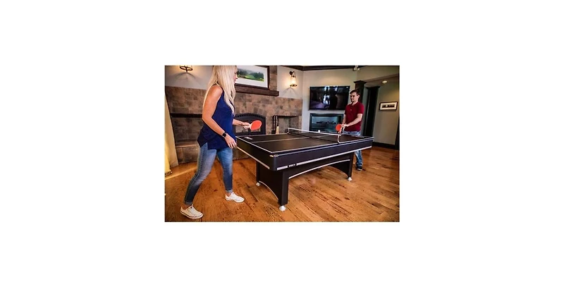 Slickblue 2-in-1 Billiards Table with Table Tennis Conversion Top for Family Games