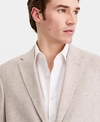 Kenneth Cole Reaction Men's Check Slim-Fit Techni-Cole Suit Separates Jacket