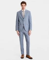 Kenneth Cole Reaction Mens Pinstripe Slim Fit Techni Cole Suit Separates
