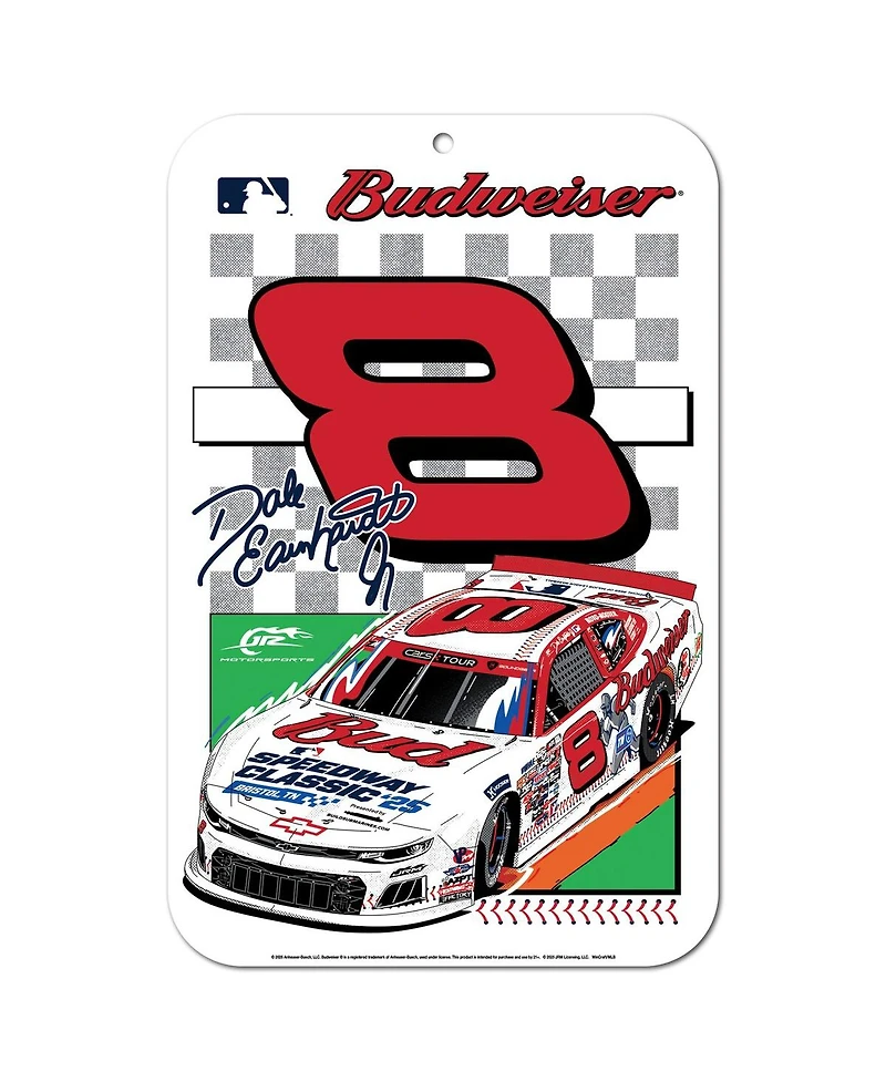Wincraft Dale Earnhardt Jr. Budweiser Baseball 11" x 17" Indoor/Outdoor Sign