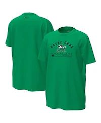 Under Armour Big Boys and Girls Green Notre Dame Fighting Irish Inline Tech Stretch T-Shirt