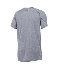 Under Armour Big Boys and Girls Heather Gray Notre Dame Fighting Irish Ultra Soft Rye Tech Performance T-Shirt