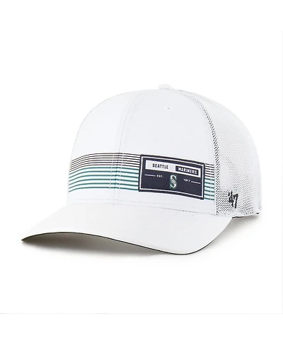 '47 Brand Men's White Seattle Mariners Rangefinder Brrr Trucker Adjustable Hat