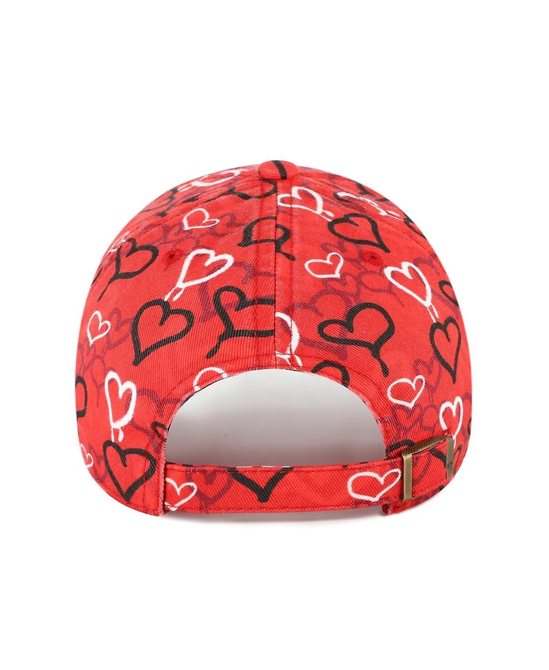 '47 Brand Girls Toddler Scarlet San Francisco 49ers Mural Clean Up Adjustable Hat
