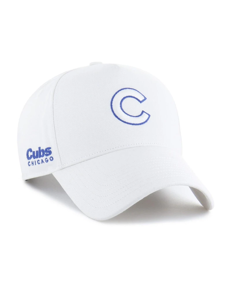 '47 Brand Men's White Chicago Cubs Foundational Pinch Offside Adjustable Hat