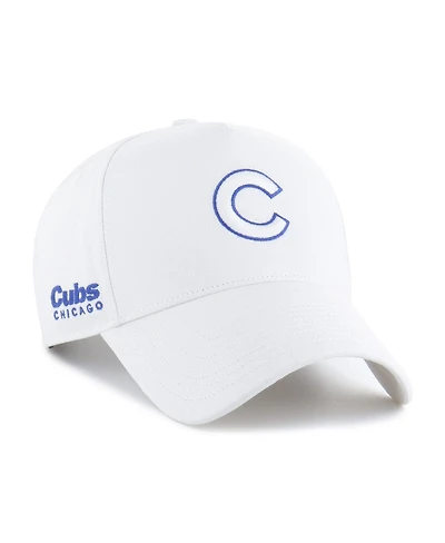 '47 Brand Men's White Chicago Cubs Foundational Pinch Offside Adjustable Hat