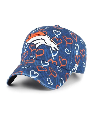 '47 Brand Big Girls Navy Denver Broncos Mural Clean Up Adjustable Hat