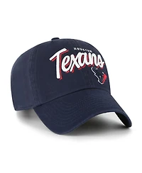 '47 Brand Women's Navy Houston Texans Ariana Clean Up Adjustable Hat