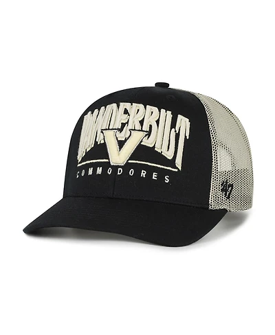 '47 Brand Men's Black Vanderbilt Commodores Arid Adjustable Trucker Hat