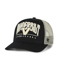 '47 Brand Men's Black Vanderbilt Commodores Arid Adjustable Trucker Hat