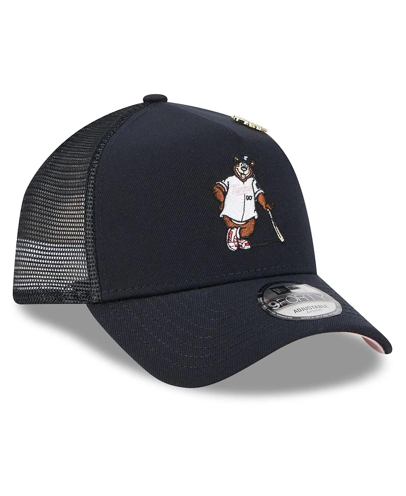 New Era Men's Navy Minnesota Twins 2025 Big League Chew A-Frame 9FORTY Adjustable Trucker Hat