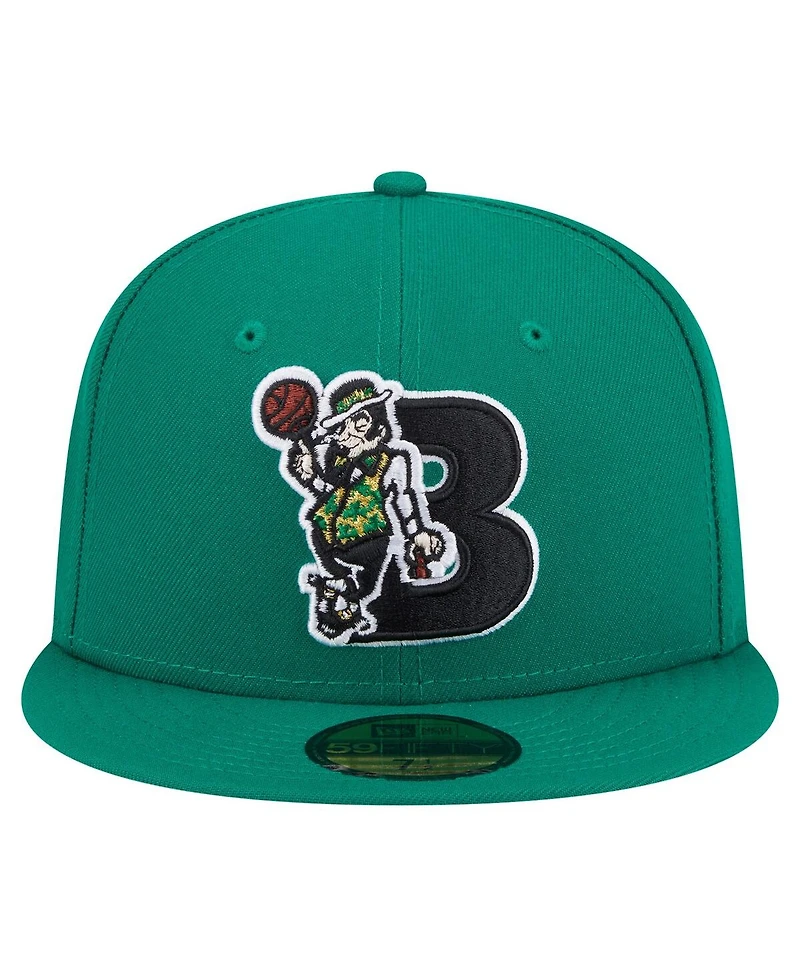 New Era Men's Kelly Green Boston Celtics Deceptor 59FIFTY Fitted Hat