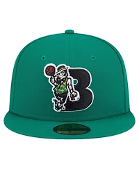 New Era Men's Kelly Green Boston Celtics Deceptor 59FIFTY Fitted Hat