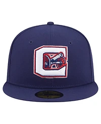 New Era Men's Navy Columbus Blue Jackets Deceptor 59FIFTY Fitted Hat